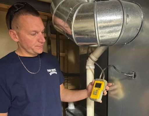 Furnace installation by Pure Comfort
