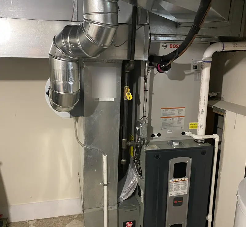 Trane variable-speed furnace with Bosch coil installed in Inverness, IL