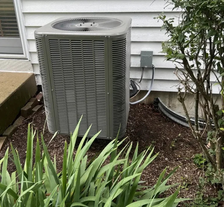 New Lennox air conditioner installed by Pure Comfort beside a South Elgin, IL home