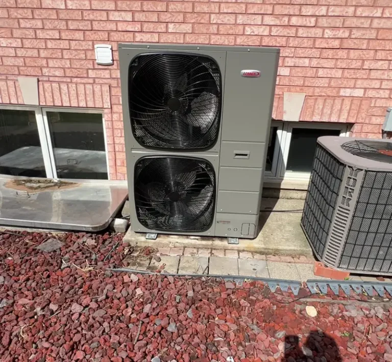 New Lennox heat pump installed by Pure Comfort at a Barrington, IL home